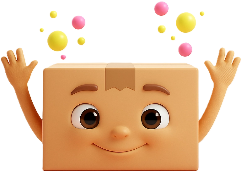 Mascotte Delivyou souriante, symbole de livraison entre particuliers humaine et responsable